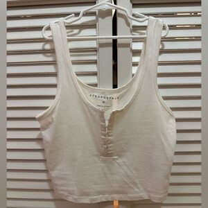 Aeropostale White Tank - Size M